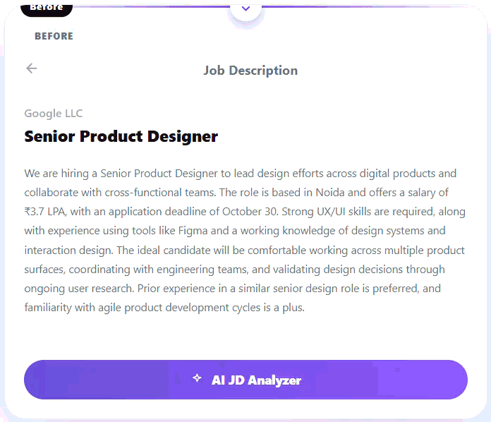 AI JD Analyzer
